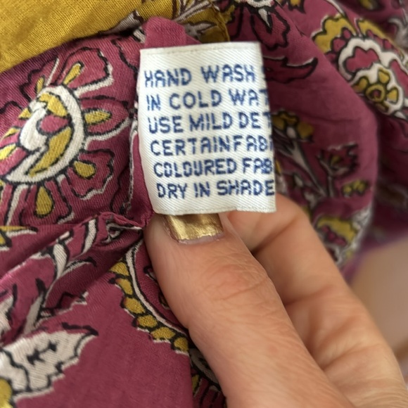 Hand block-print Indian dress - Picture 5 of 6